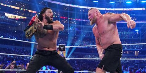 Undisputed WWE Universal Champion Roman Reigns vs. Brock Lesnar (.